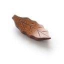Soporte para palillos de madera en forma de hoja. 2