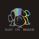 Rainbow bil klistermärke 3