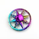 Duhový fidget spinner E68 1