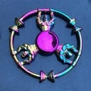 Duhový fidget spinner kovový A2222 2