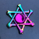 Duhový fidget spinner kovový A2222 10