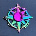 Duhový fidget spinner kovový A2222 11