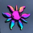 Duhový fidget spinner kovový A2222 13