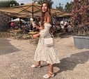 Vestido de dos piezas con flores. 3