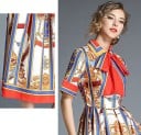 Vestido elegante de mujer con mangas cortas. 5