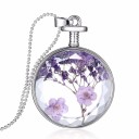 Elegant damhalsband med blommor 3