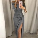 Elegant lång klänning 4