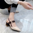 Eleganta pumps med spänne J1297 5