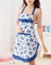 Delantal de cocina con flores J2910 6