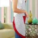 Delantal de cocina con lunares J1356 4