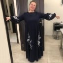Plus size blommig klänning A1 2