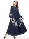 Plus size blommig klänning A1 3
