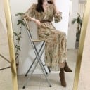 Vestido de manga larga con estampado floral de Jane 5