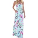 Blommig off-shoulder klänning 1