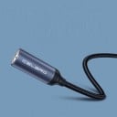 Adapter USB-C till 3,5 mm jack AUX för att ansluta hörlurar eller högtalare till telefon Flätad kabel Längd 11,7 cm Aluminiumlegering 5