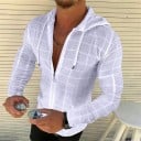 Manteau à zip pour homme F151 7