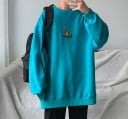 Herresweatshirt med dinosaur 6