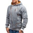 Herresweatshirt med lynlås 4