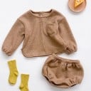 Suéter y pantalón corto para niños L1492 5