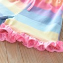 Camiseta y pantalón corto de colores para niña L1514 6