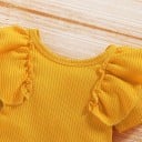Body y shorts de niña con girasoles 4