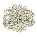 Små klingande klockor för skapande och dekoration 100 st Storlek 6 mm Glänsande metalllegering Ögla för enkel trädgårdsskapande 4