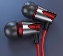 Basöronproppar med mikrofon och volym- och samtalskontroll Metallkropp Jack 3,5 mm Kabel 1,2 m Känslighet 97 dB Impedans 16 Ω 3
