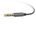 Basöronproppar med mikrofon och volym- och samtalskontroll Metallkropp Jack 3,5 mm Kabel 1,2 m Känslighet 97 dB Impedans 16 Ω 5