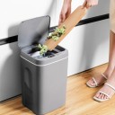 Sensorstyrd beröringsfri soptunna för kök och vardagsrum Öppning av locket med handrörelse eller beröring Plast Drivs via USB-kabel 6