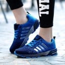 Löparskor för kvinnor och män Bekväma sneakers med andningsbar stickad ovandel Stabil häl Profilera sula Material gummi syntet och EVA 6