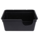 Kasse för reptiler till terrariet Svart plastskydd med halvcirkelformad ingång och rundade hörn Mått 13,8 x 9,5 x 6 cm För lugn vila 3