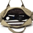 Tygväska för bärbar dator med handtag och avtagbar axelrem Främre fack med organiserare Sido fickor med dragkedja 35 x 29 x 13 cm 6