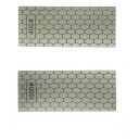 Knivslip med diamantytan Platt slipplatta med hexagonalt mönster För handslipning Mått 15 x 6,3 cm 6