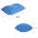 Uppblåsbar rese kudde för sömn med fördjupning för huvudet Material PVC med mjuk yta Mått 38 x 24 x 12 cm För resor och i tält 7