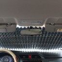 Plisserat solskydd för bil i aluminiumfolie Fäste med sugkoppar Bredd 150 till 200 cm Skyddar interiören mot värme 6