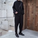 Dam asymmetrisk tröja med ståkrage Lätt passform med sänkta axlar Trappstegs fåll Breda långa ärmar Bomull och polyester 5