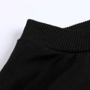 Damförlängd svart hoodie med färgglada broderade blommor på ärmarna Hoodiekjolar Rund halsringning med ribbad kant Polyester 6