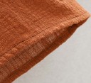 Dams rustik blus med blommig broderi Långa lösa ärmar Rund halsringning Rynkad design Hålmönstrad insats Bomull och polyester 5