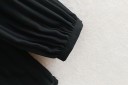Damblus med lång volangärm Ståkrage Knäppning med knappar Klassisk lättare passform Behagligt material polyamid 6