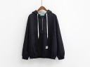 Dam vårjacka anorak i japansk stil med huva Dragkedja på bröstet Känguruficka Elastiska ärmslut och nederkant Bomull, polyester och akryl 43