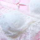 Damspets bralette bh med avtagbara kuddar Knäppning med hakar Bred spetskant Polyester och spandex Universell storlek 5