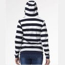 Randig hoodie för dam A33 3