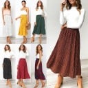 Falda de lunares de cintura alta para mujer 10