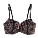 Sexy Damen-BH mit Blumen und Schleifen – Schwarz 3