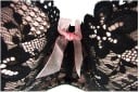 Sexy Damen-BH mit Blumen und Schleifen – Schwarz 6