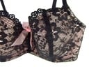 Sexy Damen-BH mit Blumen und Schleifen – Schwarz 7