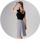 Falda plisada de mujer J3102 16