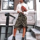 Falda de mujer con estampado de leopardo 4