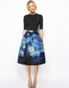 Falda estampada mujer A1136 2