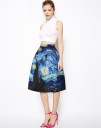 Falda estampada mujer A1136 4